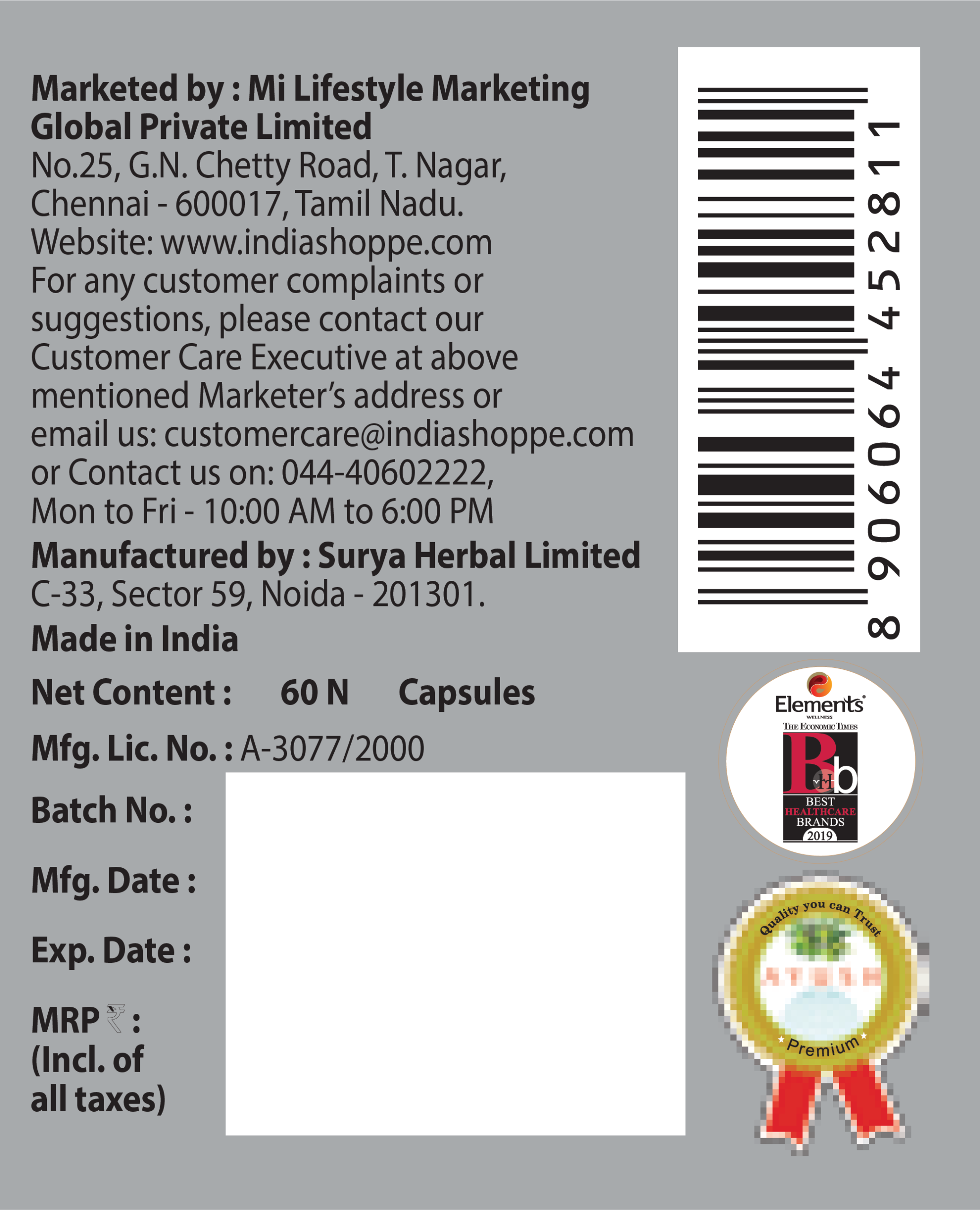 Elements Wellness Immuno-3 Plus (60 Capsules) - Image 3