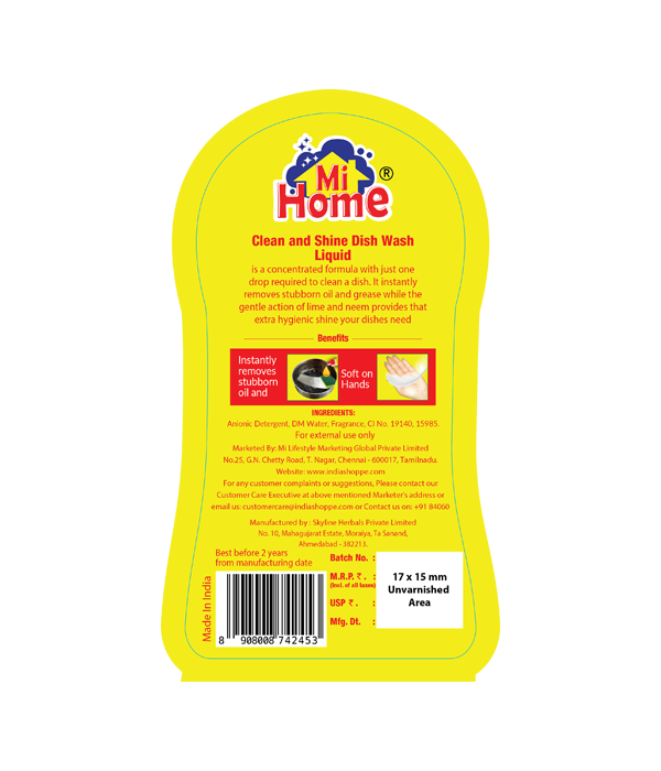 Mi Home Dish Wash Liquid (500ml) - Image 2