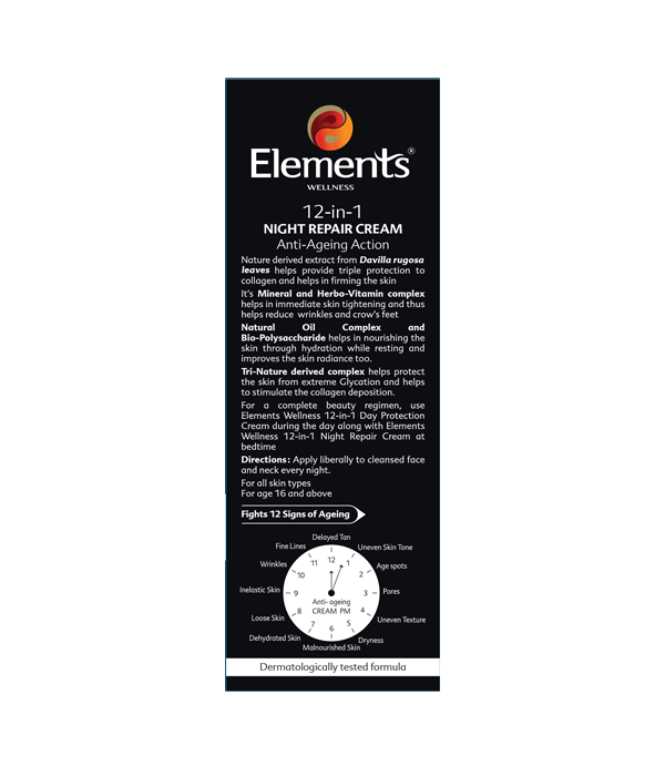 Elements Wellness 12-in-1 Night Repair Cream (25ml) - Image 4