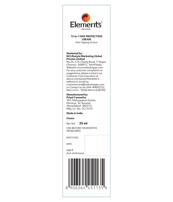 Elements Wellness 12-in-1 Day Protection Cream (25ml) - Image 2