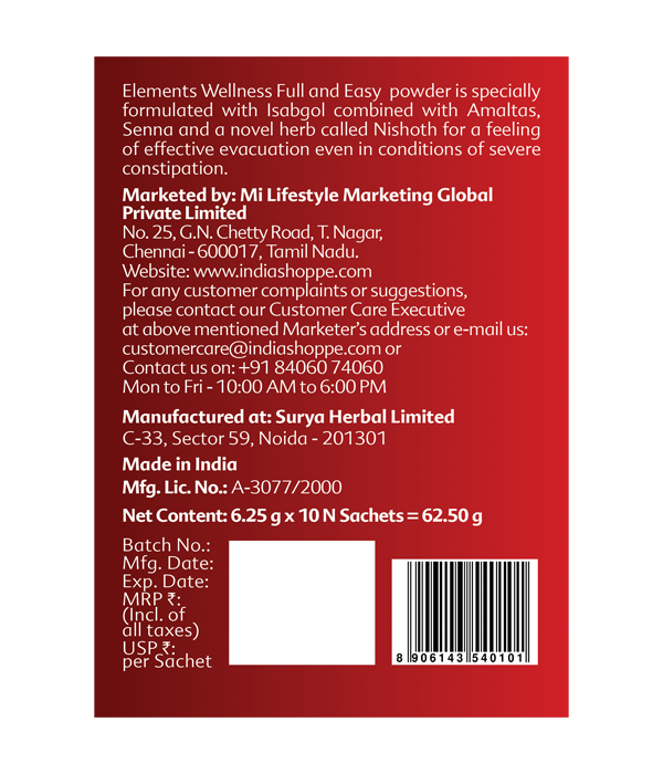 Elements Wellness Full And Easy Powder (10 Sachets) - Image 3