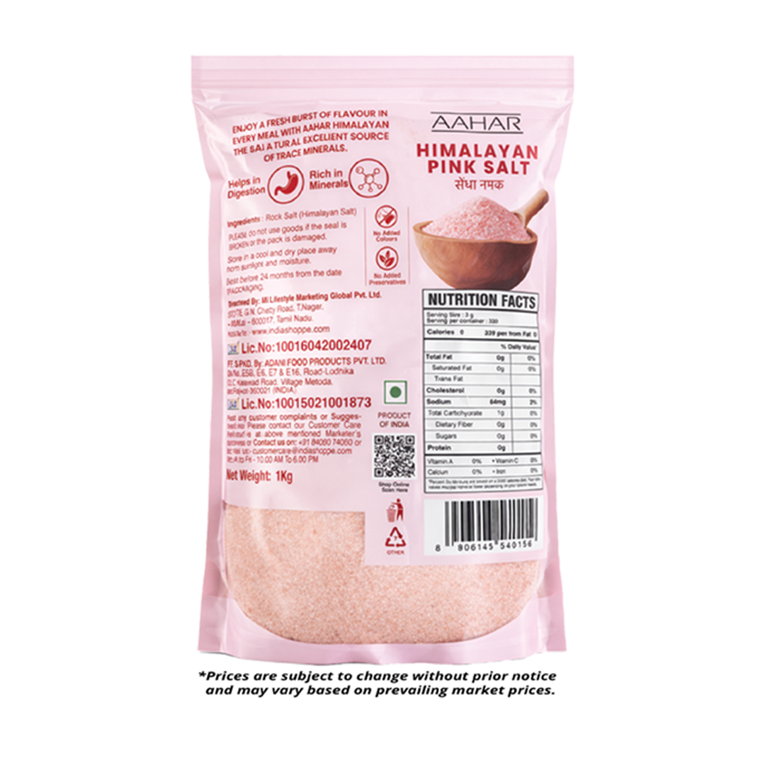 Aahar Himalayan Pink Salt (1kg) - Image 2
