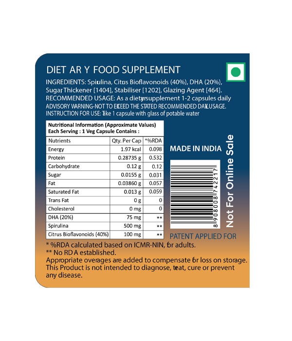ON&ON Spirulina Gold (60 Capsules) - Image 3