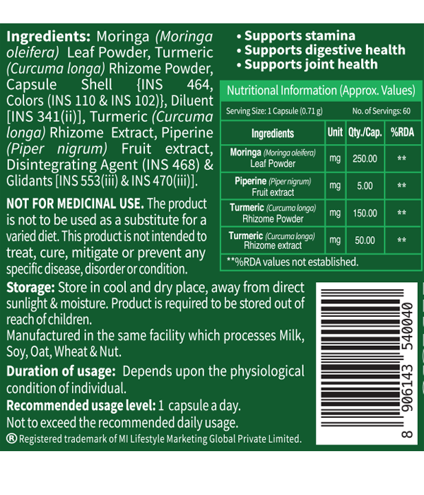 ON&ON Moringa (60 Capsules) - Image 3
