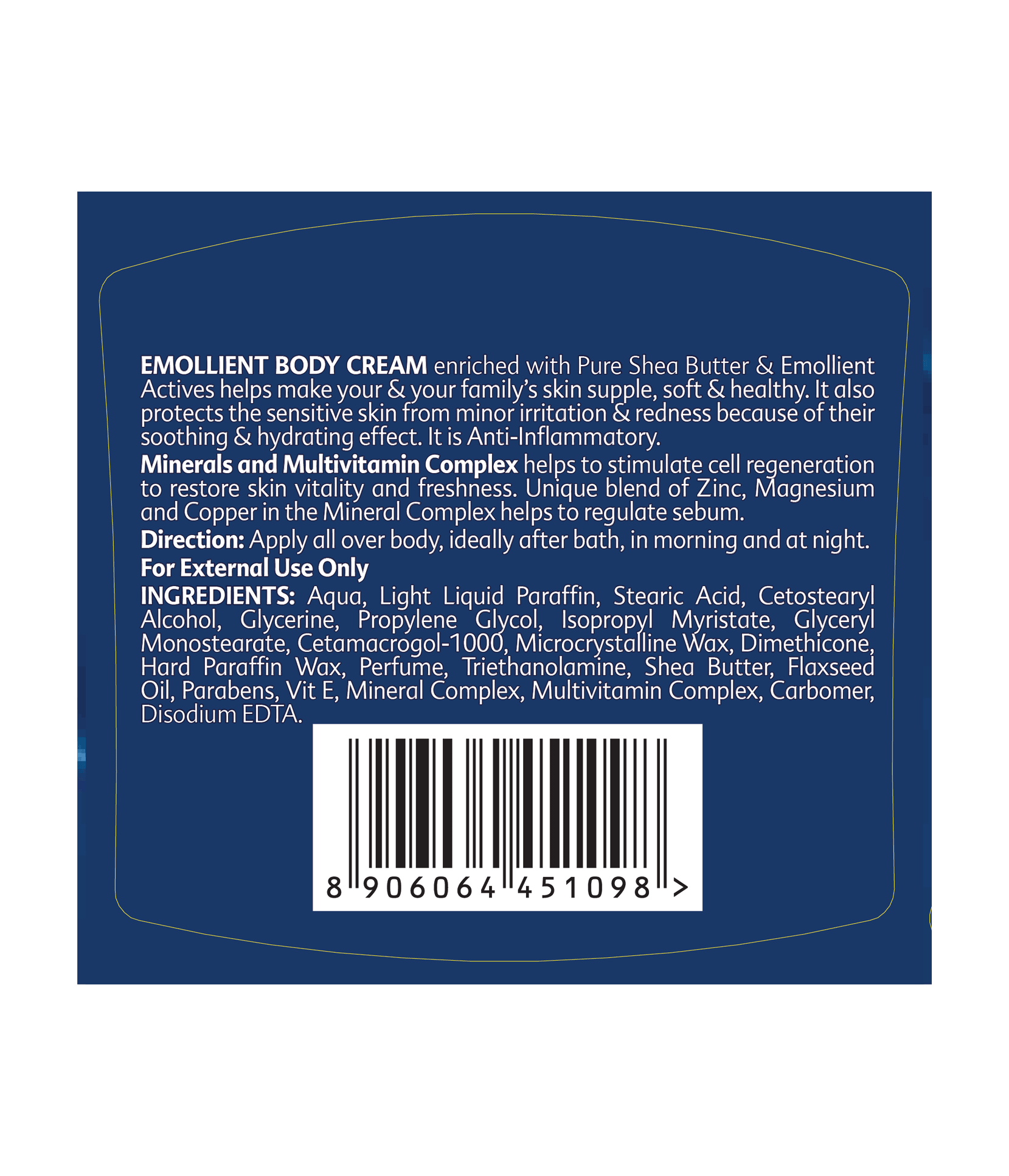 Elements Wellness Emollient Body Cream (200ml) - Image 2